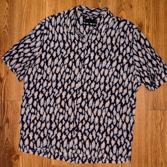 Allsaints Catamere Short Sleeve Viscose Shirt - Picture 6 of 7